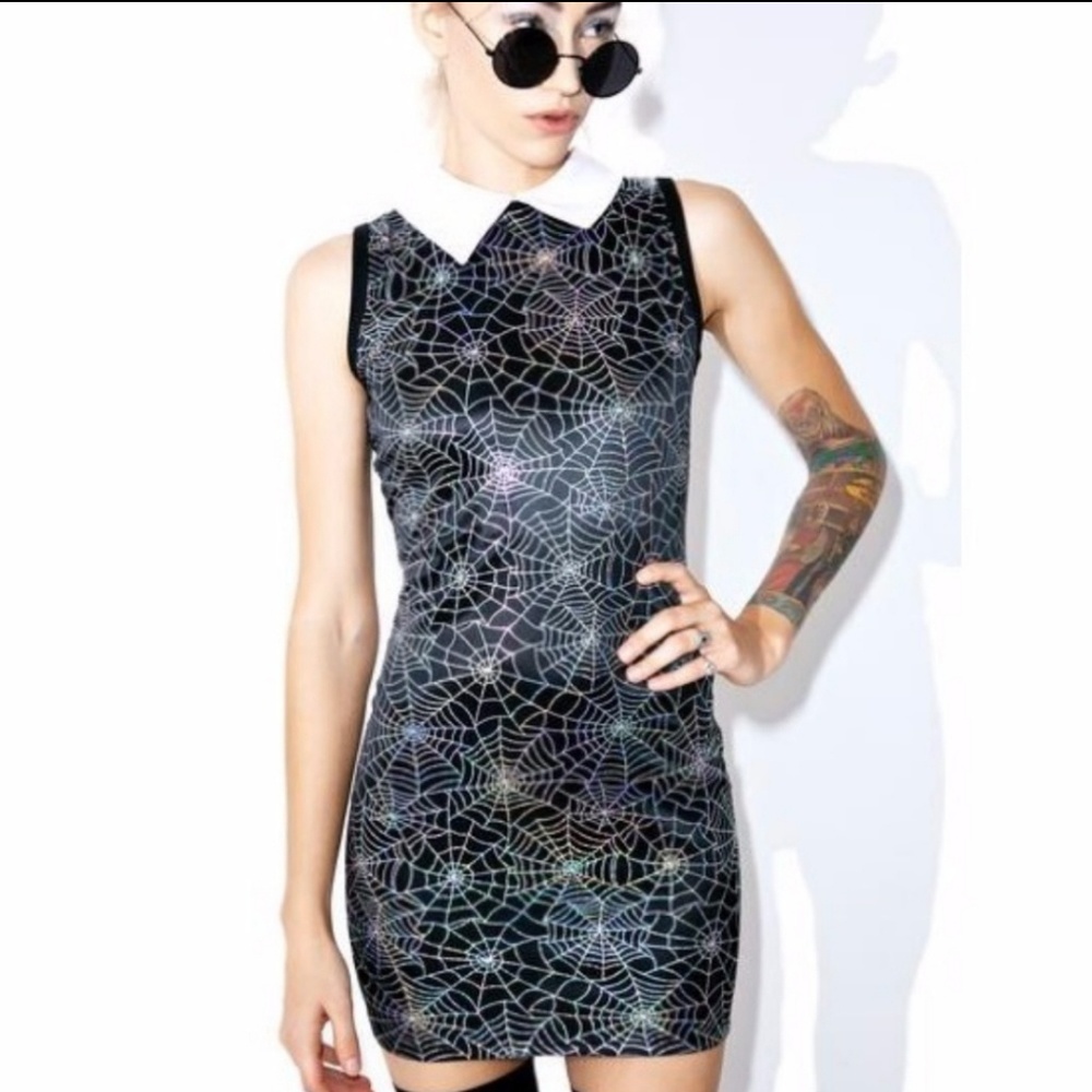 Eye Candy Spider Hologram dress